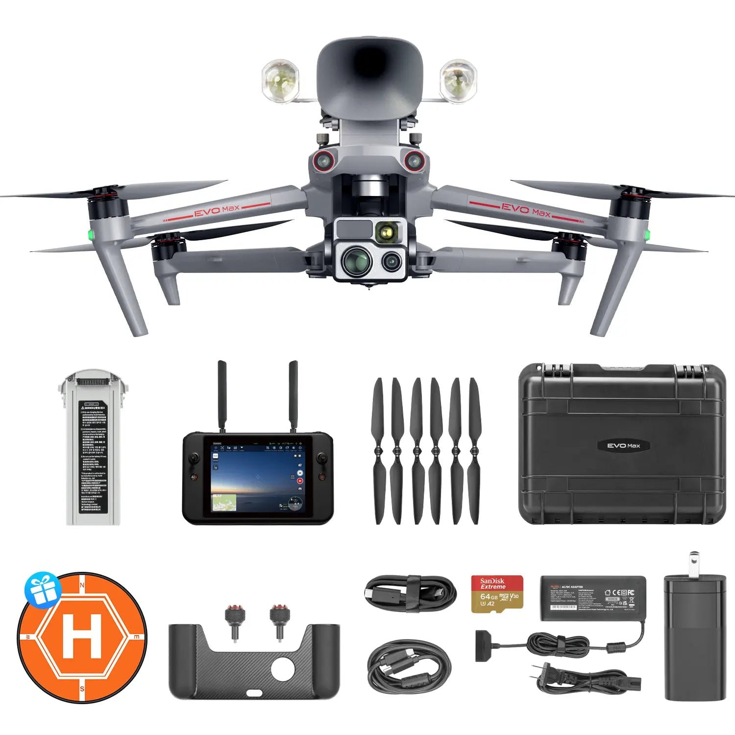 Autel_EVO_Max_4T_V2_Speaker_and_Spotlight_Bundle Autel Robotics EVO Max 4T V2 Loudspeaker And Spotlight Bundle - Image 1